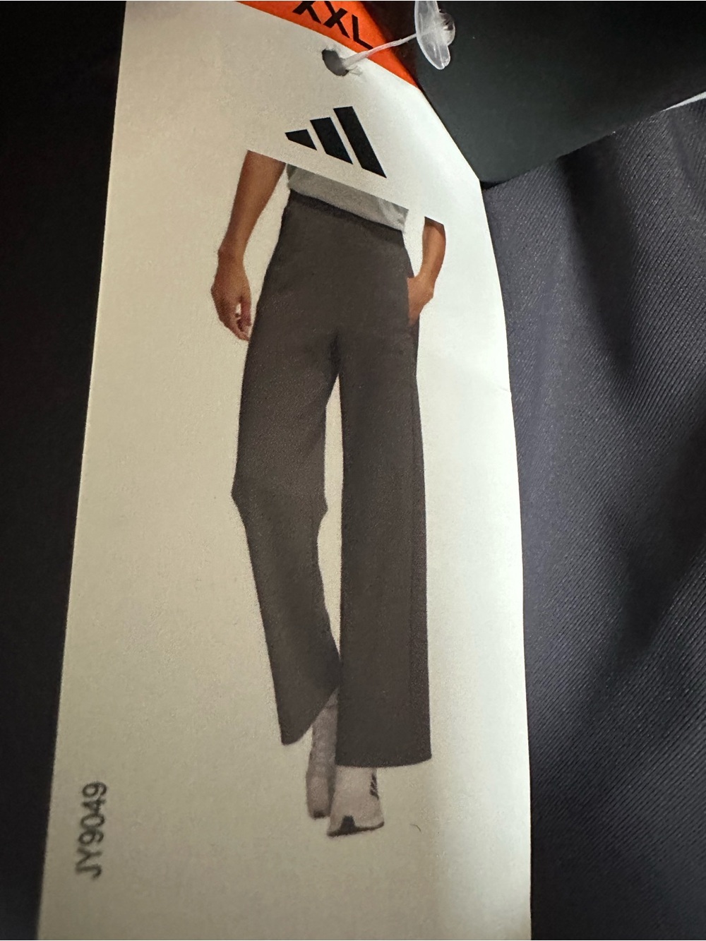 adidas Women's Wide-Leg Track Pants in gray stranda XXL - Picture 13 of 15